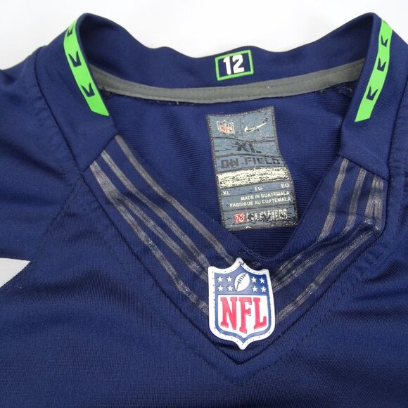 Mens Seattle Seahawks Russell Wilson #3 Nike Game Player Jersey College XL - Picture 4 of 7